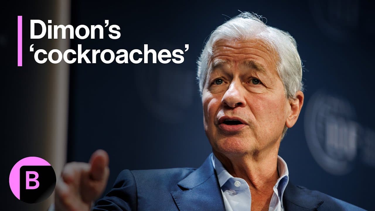 Dimon's Cockroaches Cause Markets Shudder: 3-Minute MLIV
