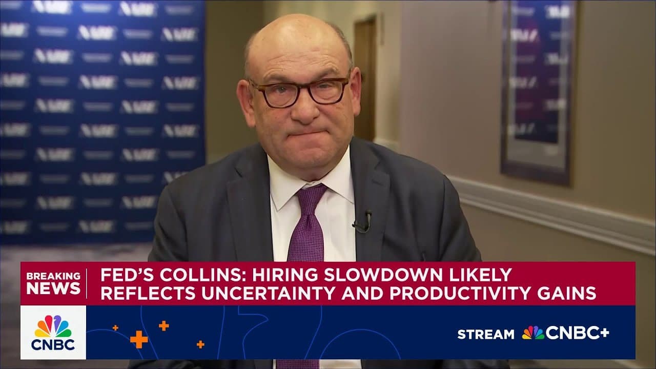 Fed's Collins: Prudent to normalize policy a bit further
